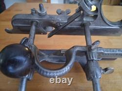 Antique Stanley No. 45 Woodworking Plane & Cutter Blades In Box