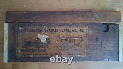 Antique Stanley No. 45 Woodworking Plane & Cutter Blades In Box