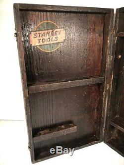 Antique Stanley Tools No 904 Tool Box Wooden Toolbox Vintage Woodworking USA