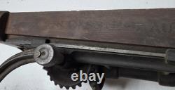 Antique Timber Frame Boring Machine Dual Crank Barn Beam Drill Cast Iron Wood