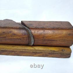 Antique V A Emond Quebec 1 1/2 Wooden Molding Plane Woodworking Hand Tool