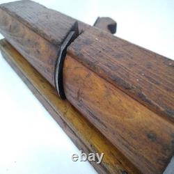 Antique V A Emond Quebec 1 1/2 Wooden Molding Plane Woodworking Hand Tool