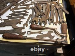Antique Vintage Carpentry Tools Stanley Bailey smoothing plane Ford Indian USA