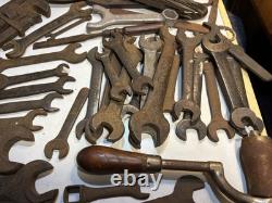 Antique Vintage Carpentry Tools Stanley Bailey smoothing plane Ford Indian USA