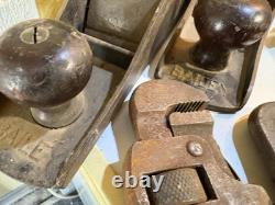 Antique Vintage Carpentry Tools Stanley Bailey smoothing plane Ford Indian USA