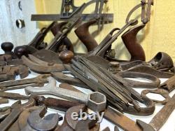Antique Vintage Carpentry Tools Stanley Bailey smoothing plane Ford Indian USA