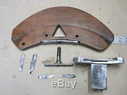 Antique Vintage Coopers Walnut Croze Woodworking Planes Tools with Cutters
