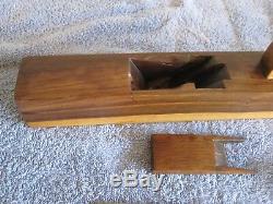 Antique Vintage Lignum Vitae Nautical Shipwrights 17 Woodworking Plane Tool