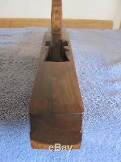 Antique Vintage Lignum Vitae Nautical Shipwrights 17 Woodworking Plane Tool