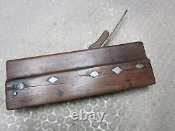 Antique Vintage Nautical Hardwood, Steel & Brass Profile Woodworking Plane Tools