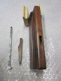 Antique Vintage Nautical Hardwood, Steel & Brass Profile Woodworking Plane Tools