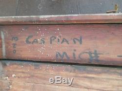 Antique Vintage Primitive Steampunk Decor Woodworking Carpenters Bench Table