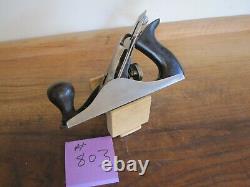 Antique Vintage Stanley No. 3 Type 12 (1919-1924) Smooth Woodworking Plane Tool