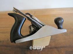 Antique Vintage Stanley No. 3 Type 12 (1919-1924) Smooth Woodworking Plane Tool