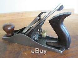 Antique Vintage Stanley No. 4 Type 11 (1910-1918) Smooth Woodworking Plane Tool