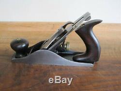 Antique Vintage Stanley No. 4 Type 5 (1885-1888) Smooth Woodworking Plane Tools