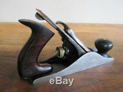 Antique Vintage Stanley No. 4 Type 5 (1885-1888) Smooth Woodworking Plane Tools