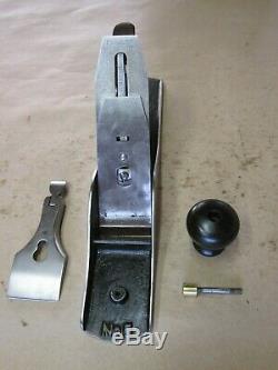 Antique Vintage Stanley No 5C Type 7 (1893-99) Corrugated Woodworking Plane Tool