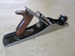 Antique Vintage Stanley No 5C Type 7 (1893-99) Corrugated Woodworking Plane Tool