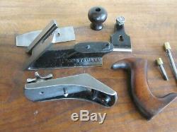 Antique Vintage Stanley No. 72 Chamfer Woodworking Plane Tools