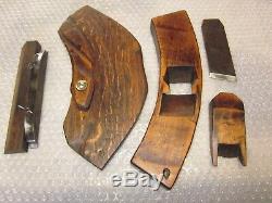 Antique Vintage Three Hardwood Coopers / Barrel Markers Woodworking Planes Tools