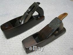 Antique Vintage Two Lignum Vitae Nautical Shipwrights Woodworking Planes Tools