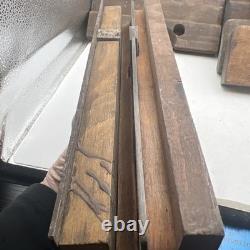 Antique Vintage Wooden Molding Planes Lot of 16 Mixed Makers Woodworking Tools