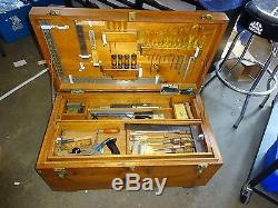 Antique/Vintage Wooden Tool Box & Tools Carpenter Woodworker