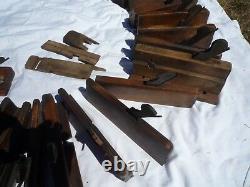 Antique Vintage Woodworking Planes Collection Of 44