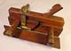 Antique W. Greenslade Bristol Wooden Plough Plane Brass Woodworking Tool