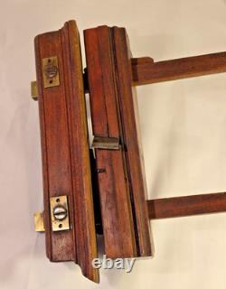 Antique W. Greenslade Bristol Wooden Plough Plane Brass Woodworking Tool