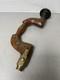 Antique Ward & Payne Wooden Brass Button Chuck Brace Vintage Hand Drill Tool