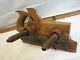 Antique Way and Sherman Rosewood Screw Arm Plow Plane Woodworking