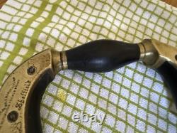 Antique William Marples Ultimatum Bit Brace Brass Ebony Majestys Fell. Sheffield