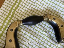 Antique William Marples Ultimatum Bit Brace Brass Ebony Majestys Fell. Sheffield