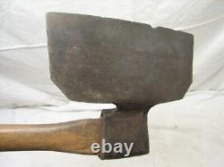 Antique Wm. Beatty & Son Broad Hewing Axe Lumber Woodworking Tool