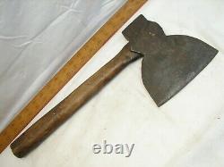 Antique Wm. Beatty & Son Broad Squaring Hewing Hand Axe Lumber Woodworking Tool
