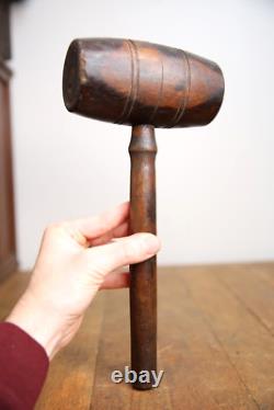 Antique Wood Carvers Mallet Carving Chisel Hammer Woodworking Tool Gavel