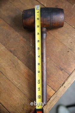 Antique Wood Carvers Mallet Carving Chisel Hammer Woodworking Tool Gavel