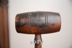 Antique Wood Carvers Mallet Carving Chisel Hammer Woodworking Tool Gavel