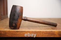 Antique Wood Carvers Mallet Carving Chisel Hammer Woodworking Tool Gavel
