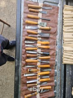 Antique Wood Carving Tools 122 Pieces