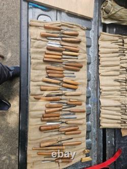 Antique Wood Carving Tools 122 Pieces