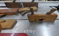 Antique Wood Molding Planes LOT of 9 Wood Working Tools