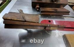Antique Wood Molding Planes LOT of 9 Wood Working Tools