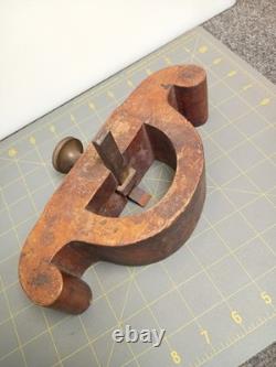 Antique Wood Sole Wooden Router Plane Hand Made Woodworking Old Barn Find KY