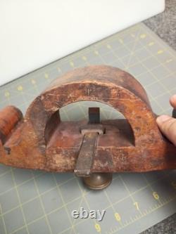 Antique Wood Sole Wooden Router Plane Hand Made Woodworking Old Barn Find KY
