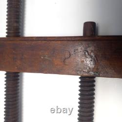 Antique Wooden Parallel Clamp Woodworkers (circa 1860) M. Aldrich Lowell Mass