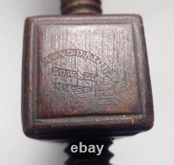 Antique Wooden Parallel Clamp Woodworkers (circa 1860) M. Aldrich Lowell Mass