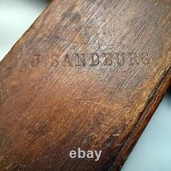 Antique Wooden Parallel Clamp Woodworkers (circa 1860) M. Aldrich Lowell Mass